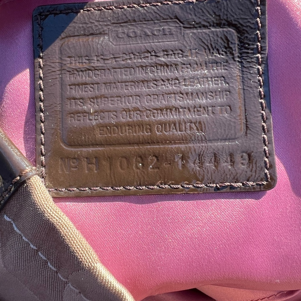 Beige Coach Tote - Picture 4 of 12